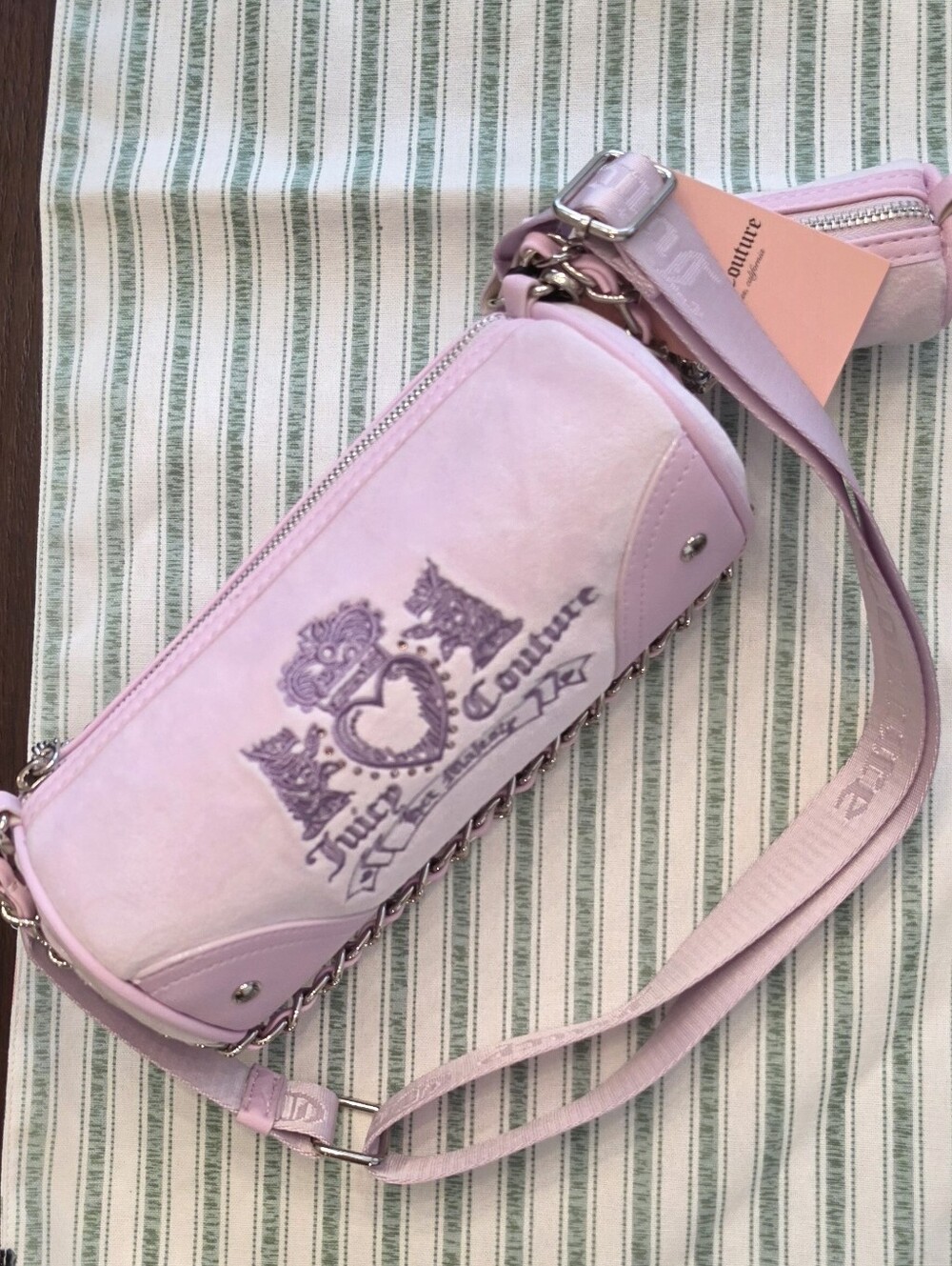 Juice Couture  Heritage Barrel Bag set Shoulder Bag Lilac Mist Brand New